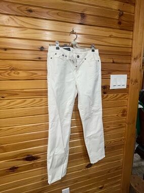 J. Crew White Toothpick Slim Jeans